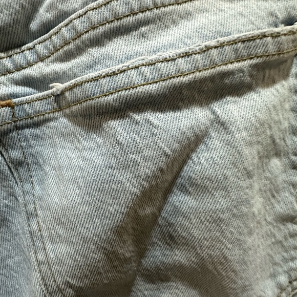 Abercrombie & Fitch Women's Light Wash 90s Midrise Straight Leg Jeans 14s - Picture 9 of 10